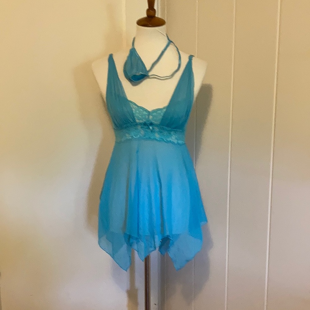 Adore me nightie small turquoise